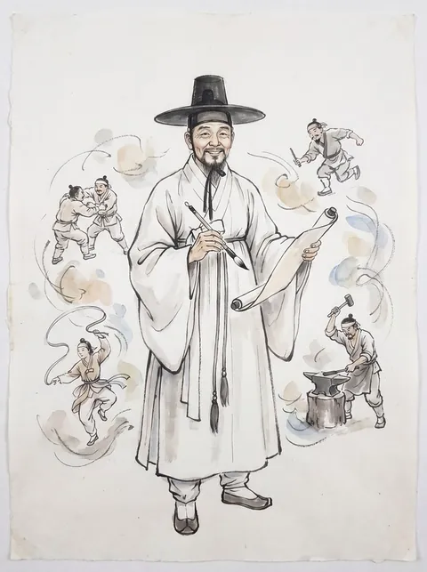 김홍도 초상 카드